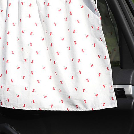 (Exclusivité Asie du Sud-Est) Pare-soleil de voiture à ventouses, protection solaire et isolation thermique, motif enfant, pour vitres latérales (Prix de vente conseillé : 75 THB) (Feuille simple - St (1/2)
