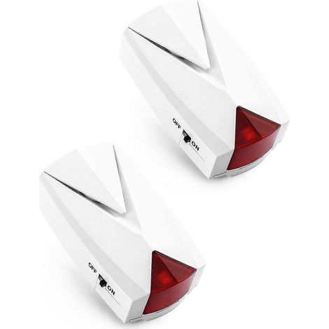 Lot de 2 alarmes de coupure de courant, sirène puissante de 118 dB avec voyant LED, 110 V à 220 V, alerte marche/arrêt (1/5)
