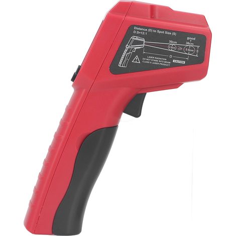 Thermomètre infrarouge sans contact avec indicateur de température LCD rétroéclairé pour moteur et réfrigérateur (1/5)