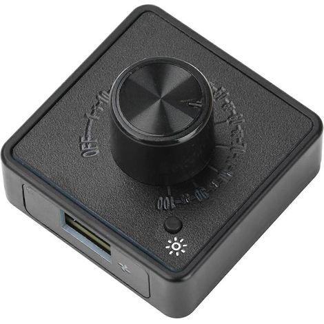 Drehzahlregler für Lüfter, 4-adrig, Hintergrundbeleuchtung, Eingangsspannung 5V 12V, PD-Schnellladung, kompakte Größe, mehrfarbig (Typ C 5V bis 12V) (1/5)