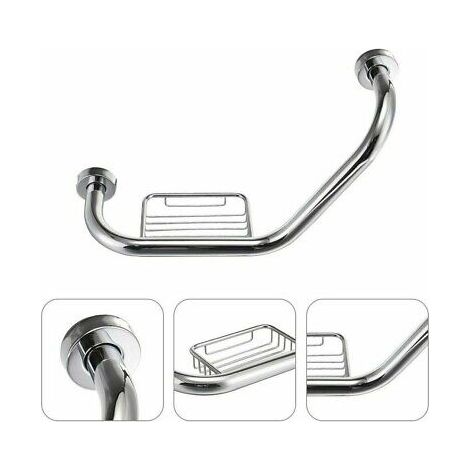 Maniglione sicurezza bagno portasapone maniglia doccia anziani disabili 45 CM