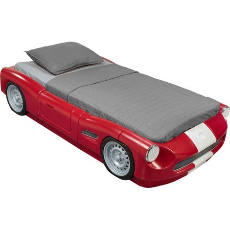 Step2 Roadster Toddler To Twin Lit Evolutif Pour Enfant Lit Voiture Rouge Avec Barrières Latérales En Plastique Dimensions Maximales : 218,4 X 119,4 X 40,6 Cm (1/5)