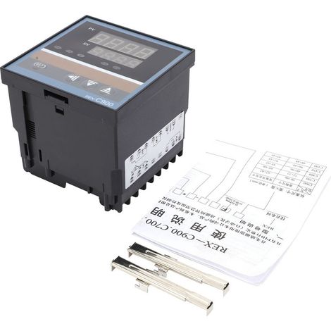 Thermostat Intelligente Digital REX-C900FK02-MxDA avec Installation Décodeur et PID Précis (1/5)