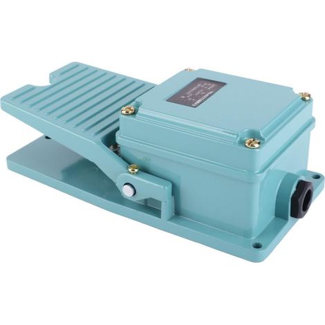 Interrupteur à pédale, AC 250 V 15 A 1 NO 1 NC, interrupteur à pédale antidérapant en aluminium TFS-402, interrupteur de commande (1/5)