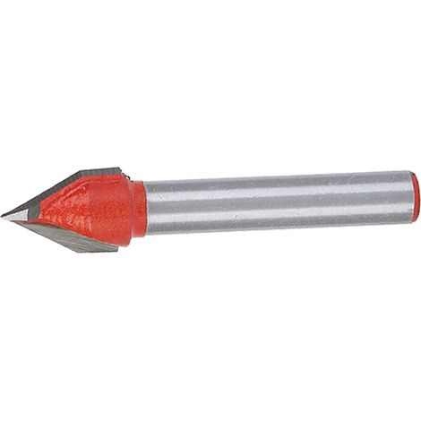 CNC 60°-Fräser für Holzbearbeitung, 3D-V-Nutfräser 6x10mm 1/4" WD (1/5)