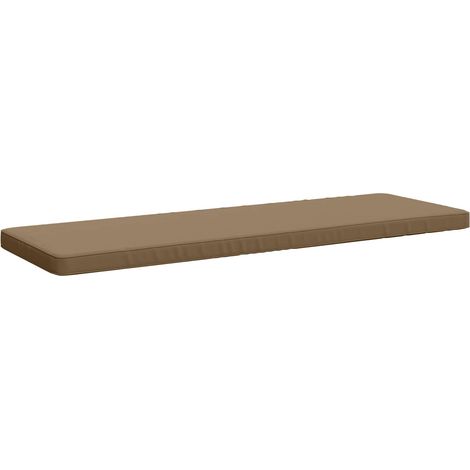 Coussin de banc d'extérieur 1 pièce polyester Taupe (1/5)