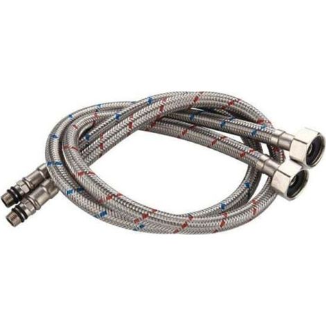 Tuyau de raccordement flexible 60 cm – Acier inoxydable 304 – Résistance 0℃ à 90℃ – Pression 10 bars – Débit 28L/min (1/5)
