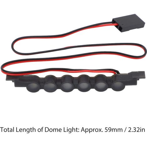 6-LED-Dachscheinwerfer mit Fernbedienung für TRX4M und Ford Bronco im Maßstab 1:18