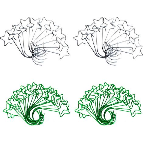 Crochet Étoile - Pour Décoration Arbre de Noël - Accroche Ornement Fête - Lot de 80 Pièces (1/5)