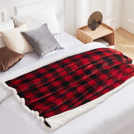 Plaid De Noël - Plaid En Microfibre Épais - Pour Canapé Chambre Décoration Intérieure - 127 x 152 cm - 1 Pièce (1/5)