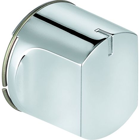 Grohe Umstellknopf rund für Einhandmischer-Fertigmontageset mit 3-Wege Umstellung, Hard Graphite, 48447A00 (1/2)