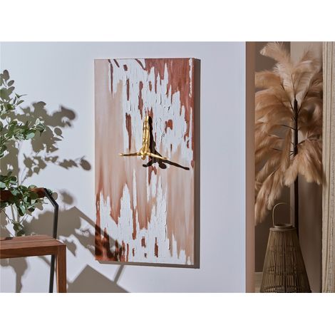 Toile abstraite, différentes textures, motif doré, Angel Falls, 60 x 120 cm. 60 x 9 x 120 cm. (1/3)