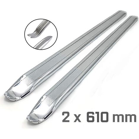 Juego de 2 palancas para desmontar neumaticos 610 mm. Desmontable de neumaticos y ruedas de llantas de moto, coche, furgoneta desmontadores de acero