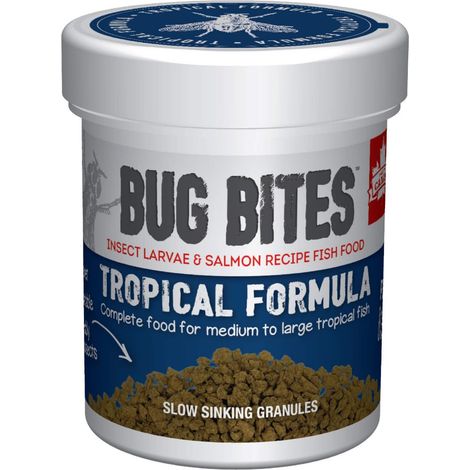 Comida a base de insectos para peces tropicales en gránulos Fluval Bug Bites