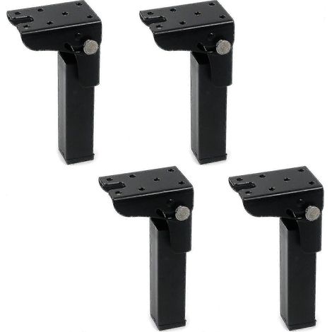 Quatre pieds de table pliants, hauteur 300 mm, charnières de verrouillage en fer, pieds de table pliants à 90 degrés 2025 300 mm (1/5)