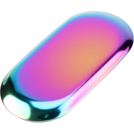 Plateau de rangement en acier inoxydable avec finition brassée Rainbow L : 230 mm pour cosmétiques et bijoux (1/5)