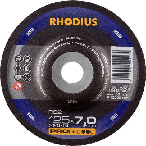 Disque à meuler Rhodius rs2 x-lock coupe métal 125 mm