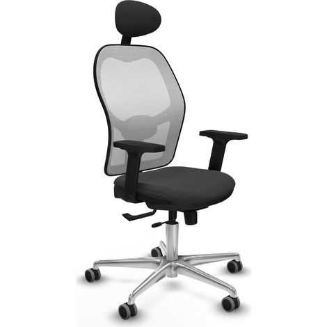 Silla piqueras y crespo Jorquera gris oscuro cuero sintético (1/2)