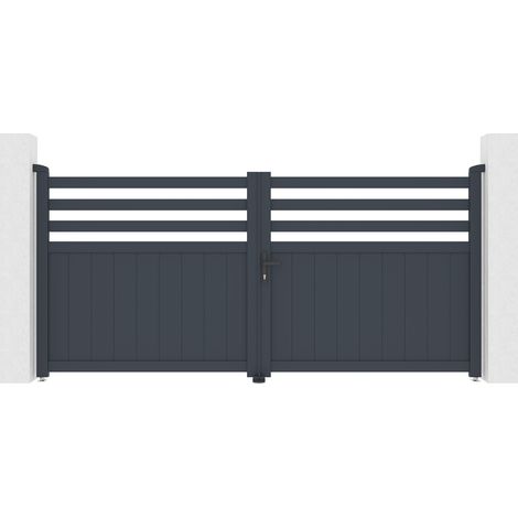 Puerta batiente de aluminio 3m NEVIS 300 x 140 cm (1/5)
