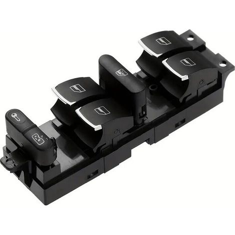 La référence 3BD959857 convient à l'ensemble de l'interrupteur principal du régulateur de lève-vitre électrique des véhicules Volkswagen Passat et Jetta fabriqués entre 1999 et 2005. (1/4)