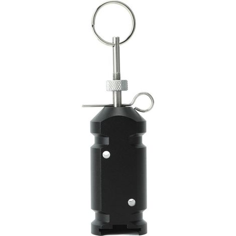 4,5-V-Reisealarm für Campingzeltumrandung, Gartenbedarf aus Aluminiumlegierung, Schwarz (1/5)