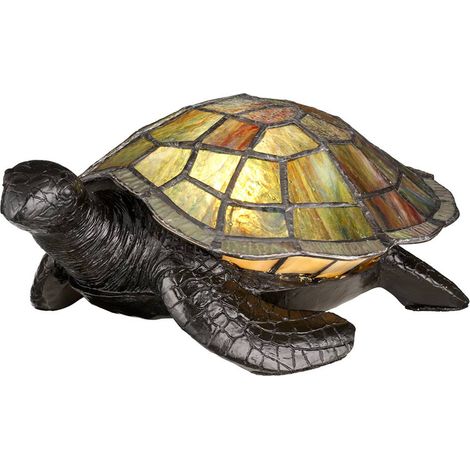 Elstead Tiffany Animal Lamps Lampe Sawback Tiffany, Bronze Vintage, G9 (1/5)