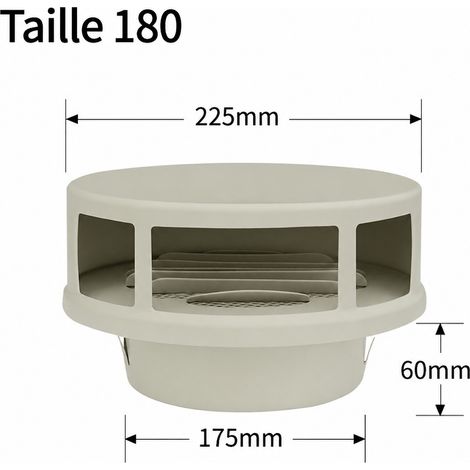 Grille de ventilation à double persienne jaune acier inoxydable 30mm4 180 mm découpe 180 mm pour gaine de climatisation – 20 × 20 × 15 cm – Livraison gratuite (1/3)