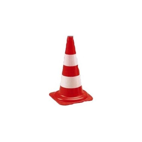 CONO SEGNALATICO BIANCO ROSSO 32