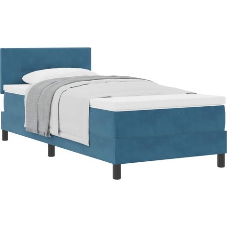 Maison Exclusive - Boxspringbett mit Matratze Dunkelblau 90 x 200