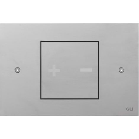Placca doppio tasto Acciaio INO-X 01 Cromo Satinato cassetta incasso Oli (1/3)