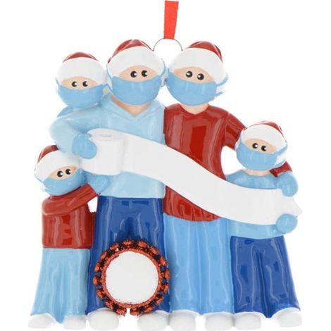 Ornement De Noël - Ornement Personnalisable En Pvc - Pour Arbre De Noël Ou Cadeau - 1 Pièce (1/5)