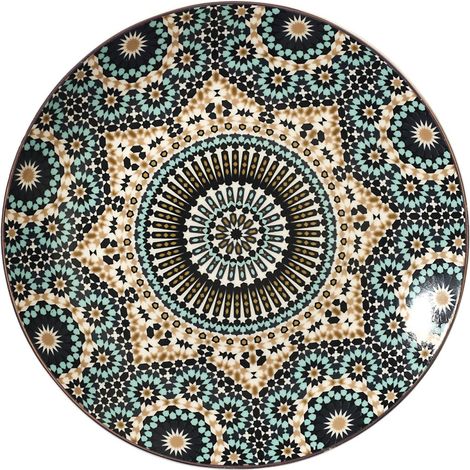 Lot de 6 Assiettes à Dessert "Noura" 20cm Multicolore (1/4)