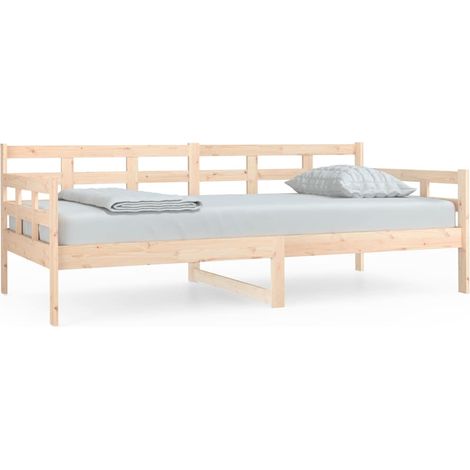 Maison Exclusive - Sofá cama madera maciza de pino 90x190 cm