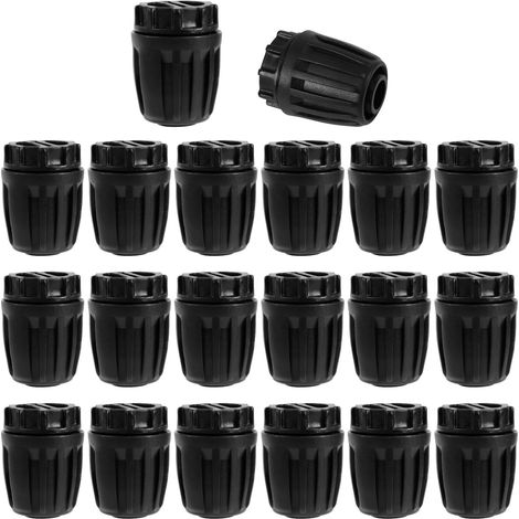 20Pcs Bouchons d'Extrémité Goutte-à-Goutte, 1/2" Anti-Chute Raccords Bouchon d'Extrémité Écrou Barbelé pour (1/2" DIx0,6-0,63" DE) Connecteurs Tuyau Goutte-à-Goutte 16mm pour Système Arrosage (1/5)