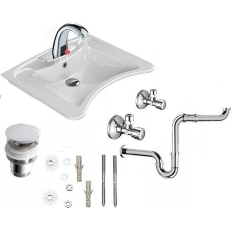 Waschbecken barrierefrei Keramik Cerastyle 60x50 cm (1/5)