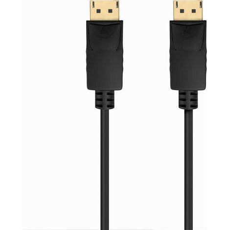Cable DisplayPort 1.2 CCS 4K Aisens A124-0737/ DisplayPort Macho - DisplayPort Macho/ Hasta 5W/ 2300Mbps/ 50cm/ Negro (1/4)