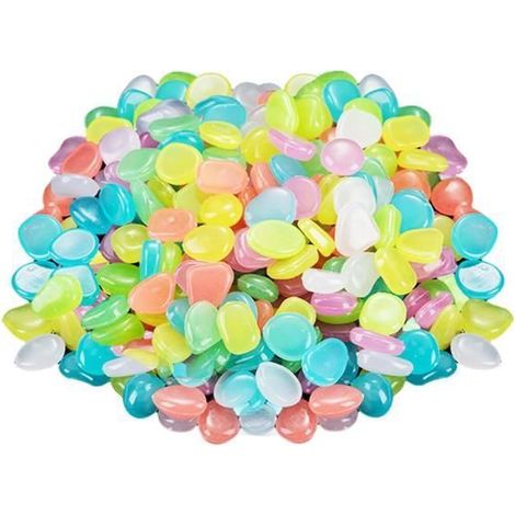 200 pierres lumineuses, solaires et phosphorescentes, décoratives pour jardin, étang, piscine et intérieur