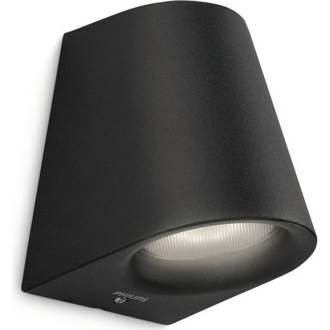 Philips Virga Aplique de pared exterior (Negro) - IP48 (1/5)