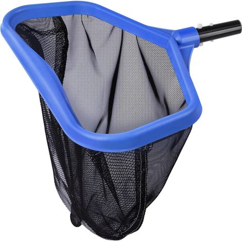 Poolkescher Bodenkescher doppeltes tiefes Netz Reinigung Schwimmbad Teich Blau (1/5)
