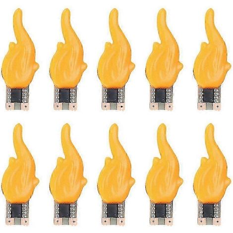 Ampoule LED à flamme clignotante style bougie, lumière blanc chaud, pour décorations d'anniversaire et de camping (1/5)