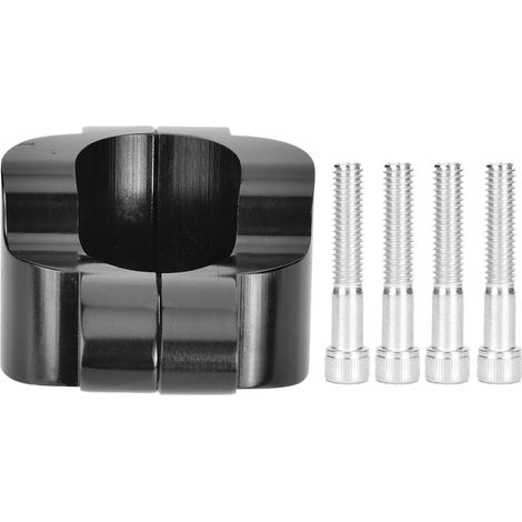 Guidon Moto Surélévateur en Aluminium pour Forty Eight XL1200X, Adaptateur de Hauteur Noir (1/5)