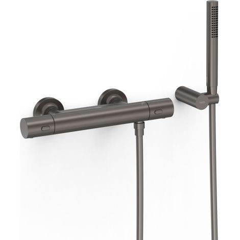 Robinet thermostatique mural pour douche Over-wall Graphite - TRES 19016429GR