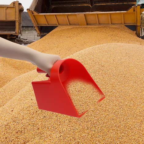 Pelle à grains en plastique, pelle à céréales, pelle pour aliments secs — Adaptée aux chevaux et aux poules (1/4)