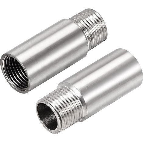 Set di 2 bracci di prolunga per soffione doccia, 60 mm, prolunga per braccio doccia in acciaio inox 1/2 PT per accessorio da bagno (1/5)