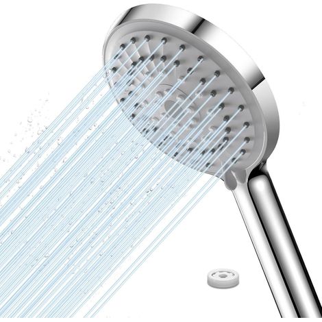 Duschkopf Wassersparend 5 Strahlarten Chrom Duschkopf (1/5)