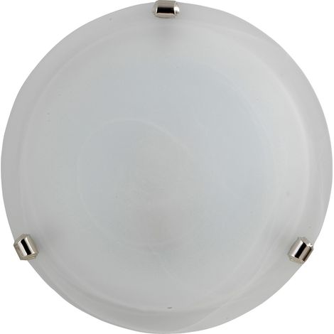 Plafoniera1xe27 g.cr v.alab.bianco - e-energy