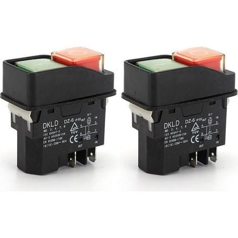 DKLD small mixer switch DZ6 with 4-foot magnetic stop button DZ-6 comes with overload protection (1/3)