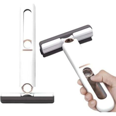 Portable Mini Mop, Self-Compressing Mop, Small Desktop Mop for Ceramic, Home and Car Glass (1/4)