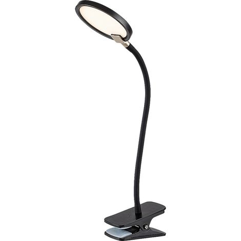 Lampe bureau LED 7W tactile dimmable noire Rabalux (1/5)