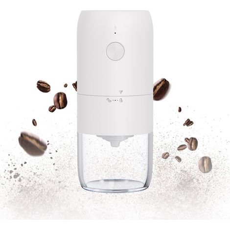 Accessoires de machine à café，Moulin à café électrique portable Mini moulin à café électrique Moulin à expresso rechargeable avec plusieurs réglages de mouture Moulin à cône pour expresso latte moka ( (1/5)